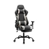 Adore Gaming ProX Ergo Oyuncu Koltuğu - Gri/Siyah S.Deri 71x126-136x77,5 cm