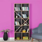 Adore KTP-910-SN-1 10 Raflı Sonoma Dekoratif Kitaplık