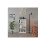 Adore Mobilya 3 Raflı Kitaplık-Beyaz 58x106x23 cm