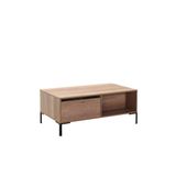 Adore Mobilya Cube Dikdörtgen Orta Sehpa-açık Ceviz (tori) 103x42x60 Cm (gxyxd)
