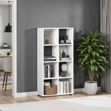 Adore Mobilya Cubic 70x140.5x30 cm Beyaz Kitaplık