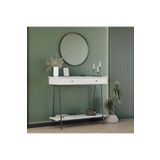 Adore Mobilya Elite 100x89x41 cm Vizon Siyah 2 Çekmeceli Dresuar