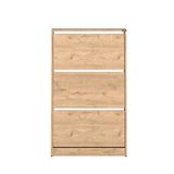 Adore Mobilya Flat Duo Florida Meşe 73x119x26 cm 3 Katlı Geniş Ayakkabılık