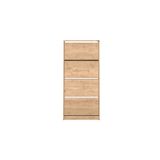 Adore Mobilya Flat Duo Florida Meşe 73x157x26 cm 4 Katlı Geniş Ayakkabılık