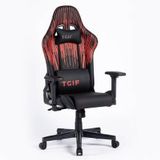 Adore Mobilya Gaming Apollo Profesyonel Oyuncu ve Yönetici Koltuğu-Siyah-Çizgi Kırmızı 42x124-131,5x64 cm