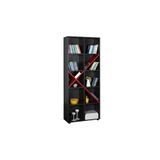 Adore Mobilya Gaming Değiştirilebilir Dekoratif 10 Raflı, Depolama Raf Ünitesi, Ev, Ofis, Oturma Odası, Oyuncu Koltuğu Uyumlu Kitaplık 75 x 188 x 30 cm (Genişlik x Yükseklik x Derinlik) (Antrasit/Kırmızı)