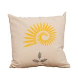 Adore Mobilya Grey Kırlent-Gri/Sarı Baskılı 45x45x10 cm