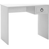 Adore Mobilya Hampton Mat Beyaz 90x75x51 cm Çekmeceli Çalışma Masası
