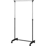 Adore Mobilya Handy Mate Nario Yükseklik Ayarlı ElbiseAskısı-Siyah/Krom 85x95-160x43 cm