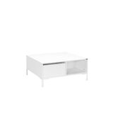 Adore Mobilya Kare Orta Sehpa - Mat Lake Beyaz 90x42x90 Cm (gxyxd)