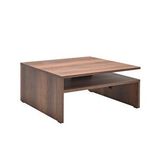 Adore Mobilya Level Kare Orta Sehpa - Koyu Ceviz (oslo Ceviz) 90x42x90 Cm (gxyxd)