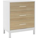 Adore Mobilya London 3 Cekmeceli Sifonyer-Mese-Beyaz 73X88x45 Cm (Gxyxd)
