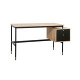 Adore Mobilya Madrid Ceviz Siyah 137.5x54x76 cm 2 Çekmeceli Çalışma Masası