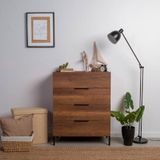Adore Mobilya Oryana 4 Çekmeceli Şifonyer-Koyu Ceviz 80x104x44 cm