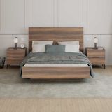 Adore Mobilya Oryana Çift Kişilik Karyola-Koyu Ceviz 171 x 120 x 206 Cm - 170 x 200 cm