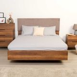 adore mobilya Oryana Çift Kişilik Karyola-Koyu Ceviz 171X120X206 cm - 171 x 206 cm