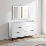 Adore Mobilya Oryana Diamond Beyaz 68x98x2 cm Ayna