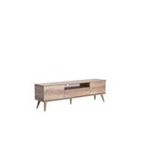 Adore Mobilya Parma Tv Ünitesi - Açık Ceviz (tori) 180x55x40 Cm (gxyxd) Kahverengi