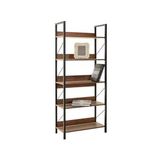 Adore Mobilya Profile 5 Raflı Kitaplık Koyu Ceviz(oslo Ceviz) 73x172x35 Cm (gxyxd)
