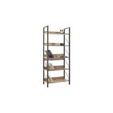 Adore Mobilya Profile Açık Ceviz 73x172x35 cm 5 Raflı Kitaplık
