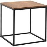 adore mobilya Profile Köşe Sehpa - Koyu Ceviz (Oslo Ceviz) 50X52X50 cm (Gxyxd)