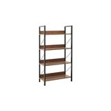 Adore Mobilya Profile Koyu Ceviz 73x136x35 cm 4 Raflı Kitaplık