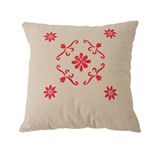 Adore Mobilya Red Kırlent-kırmızı Baskılı 45x45x10 Cm Bej
