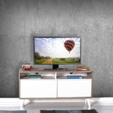 Adore Mobilya Retro Slide Latte Soft Beyaz TV Sehpası
