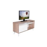 Adore Mobilya Retro Slide Tv Sehpası Latte-diamond Beyaz