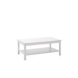 Adore Mobilya Rustik Dikdörtgen Orta Sehpa-Mat Beyaz 103x40x60 CM