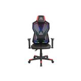 Adore Mobilya RYZE Breeze Oyuncu Koltuğu - RGB Siyah/Kırmızı 74x124-134x50 cm