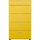 Adore Mobilya SFN-550-HH-1 Trendline Sarı 5 Çekmeceli Şifonyer