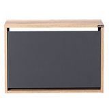 Adore Mobilya Step Oturaklı Ayakkabılık-açık Ceviz(tori)-antrasit 60x42x30 Cm (gxyxd)