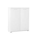 Adore Mobilya Trendline 5 Raflı 2 Kapaklı Çok Amaçlı Dolap, Mat Beyaz, 91x108x35 cm (Genişlik x Yükseklik x Derinlik)