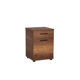 Adore Mobilya Trendline Doğal Ahşap Dokulu, Tek Çekmeceli, Kapaklı, Hareketli Raflı, Metal Kulplu, Çok Amaçlı Eşya Aksesuar Depolama Ofis Dolabı, Yatak Odası Komodin, 40 x 57 x 39 cm (Genişlik x Yükseklik x Derinlik) (Oslo Ceviz)