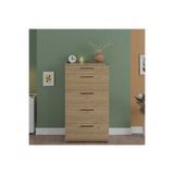 Adore Mobilya Trendline Florida Meşe 60x108x44 cm 5 Çekmeceli Şifonyer