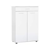 Adore Mobilya Trendline Kapaklı Çekmeceli Çok Amaçlı Dolap - Mat Beyaz 73x108x35 Cm (gxyxd)