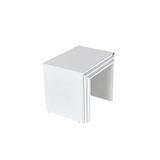 Adore Mobilya Trıple Zigon Sehpa - Lake Beyaz 55x47x40 cm (GxYxD)