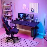 Adore Mobilya Trophy- x Siyah Oyuncu ve Bilgisayar Masası 160 x 76 x 80 cm Dayanıklı Tasarım ve Ergonomik Özellikler