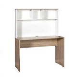 Adore New Base Raflı Çalışma Masası 110x149x52 Masa Meşe Üst Beyaz