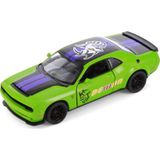 Adore Oyuncak 2023 Dodge Challenger SRT Del Mon 170 Livery Edition Kinsmart Diecast Model Araba Yeşil
