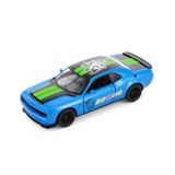 Adore Oyuncak 2023 Dodge Challenger SRT Del Mon 170 Livery Edition Mavi Kinsmart Diecast Model Araba