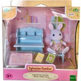 Adore Oyuncak ESE5679 Sylvanian Families Kar Tavşan Kız ve Çalışma Masası