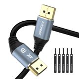 Adoreen 4K DisplayPort Kablosu 35 ft, DP - DP 1.2 Kablo (1.5 ila 5 ft) 4K@60Hz 2K 1440p, 3D PC TV Oyun Monitörü için 1080p Full HD Ekran Bağlantı Noktası 5 Bağlantılı (10.68 m)-HDMI DEĞİLDİR
