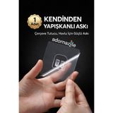 adornazzle 1 Adet Kendinden Yapışkanlı Askı, Şeffaf Duvar Askısı, Çerçeve Tutucu, Havlu İçin Güçlü Askı