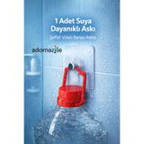 adornazzle 1 Adet Suya Dayanıklı Askı, Şeffaf Vidalı Banyo Askısı, Yapışkanlı Vida Askı, Havlu Askısı
