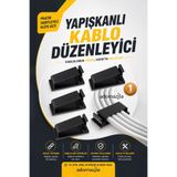 adornazzle 1 Adet Yapışkanlı Kablo Düzenleyici, Kablo Tutucu Organizer Set, Pratik Sabitleyici Klips Seti