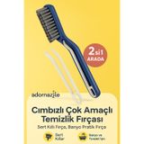 adornazzle 2’si 1 Arada Cımbızlı Temizlik Fırçası, Zemin Fırça, Fayans Fırçası, Klozet Detay Fırçası