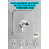 adornazzle 4 Adet Süper Güçlü Yapışkanlı Askı Yapışkanlı Çerçeve Raf Vidası