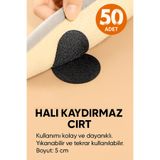 adornazzle 50 Adet Yapışkanlı Cırt Bant, Halı Kaydırmaz Sabitleyici Cırt Ped